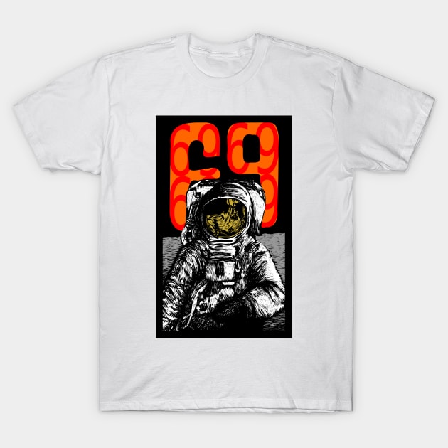 Celebration of 1969 - First man on the moon T-Shirt by stephenignacio